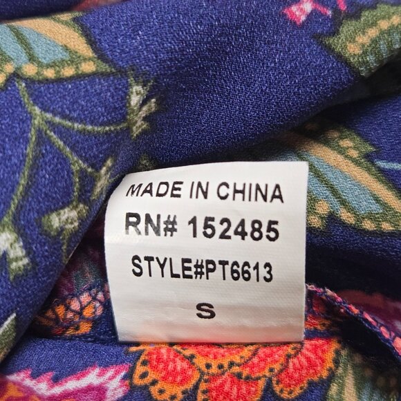 Papermoon Women’s Floral Keyhole Halter Top Boho Vacation Beach Size S - Picture 9 of 13